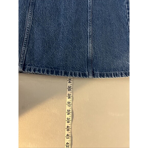 Abercrombie & Fitch Mila Denim Mini Dress Womens Small Blue Square Neck NWT - Picture 9 of 10